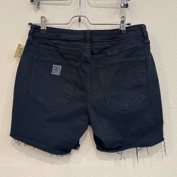 Upcycled Universal Thread Dark Shorts with Gingko + Floral Block Print 🌸 8/29 R - Picture 3 of 7